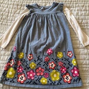 Tea Collection Floral Dress - Blue, Pink, Yellow